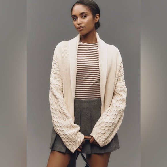 Anthropologie Sweaters - Anthropologie The Mariel Cardigan Sweater: Cropped  Cable-Knit Edition OS NWT